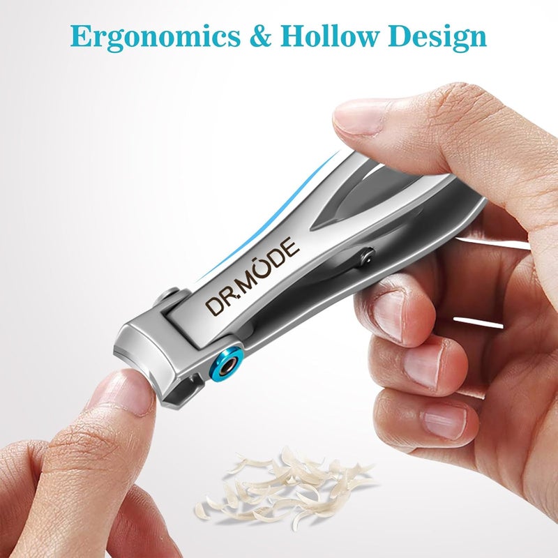 DRMODE Nail Clippers for Men Thick Nails - Large Toe Nail Clippers for Thick Nails for Senior with Wide Jaw Opening, Sharp Finger Nail Clippers Adult Cutter for Tough Nail - Image 5